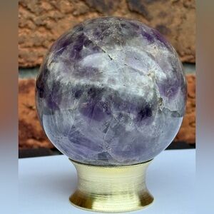 CRYSTAL Amethyst Crystal Sphere 3 1/4”
